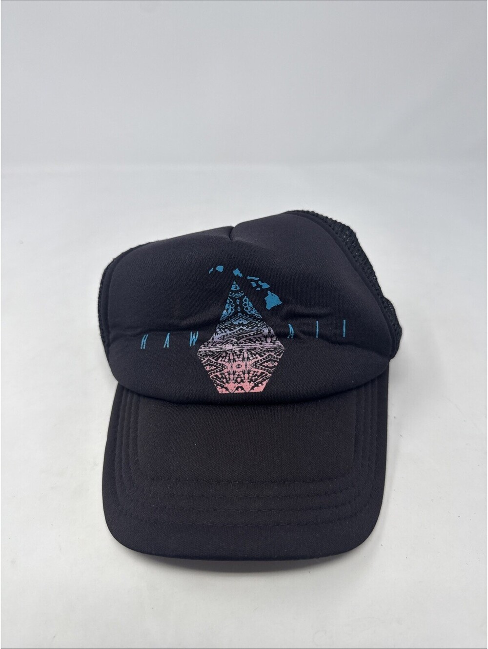 Vintage Hawaii Black Hat Cap Adjustable O/S